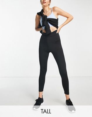 Threadbare Fitness Tall 7/8 leggings in black - ASOS Price Checker