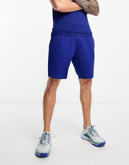 Threadbare Fitness – Trainings-Shorts in Electric-Blau, Kombiteil