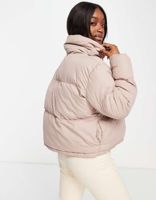 Taupe puffer 2025 jacket women's