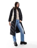 [Threadbare] Threadbare full length hooded puffer in black 8 BLACK