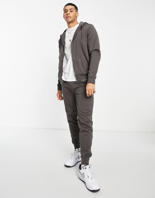 Zip hoodie best sale and jogger set