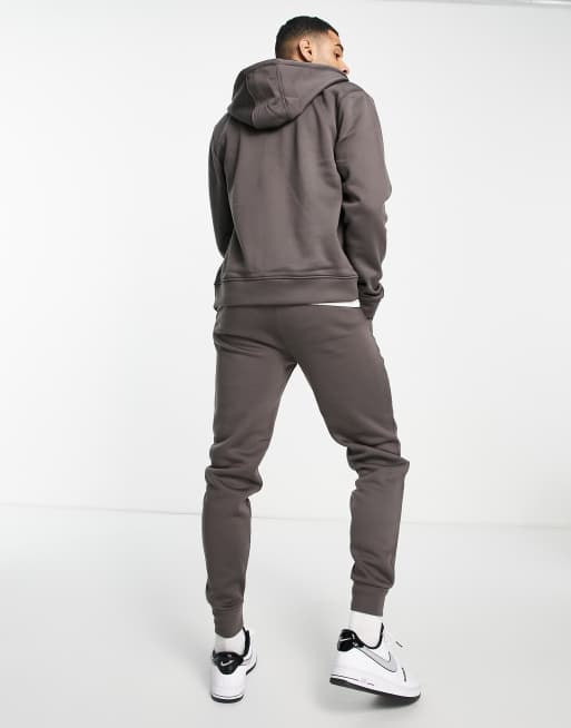 Unisex Zip Hoodie and Functional Drawstring Jogger Sweatpants Set