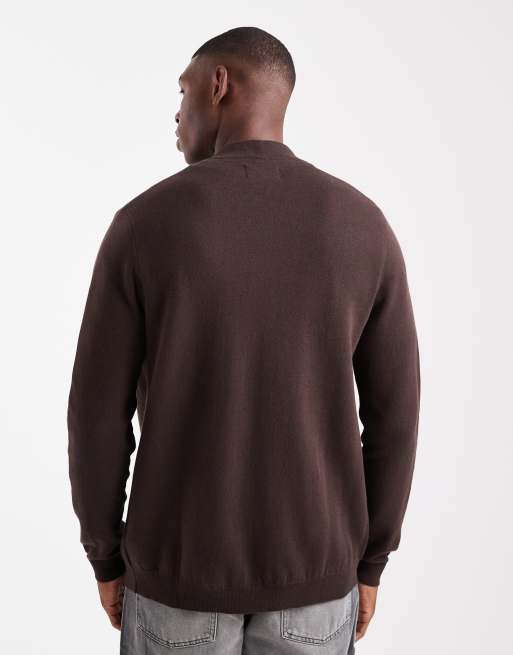 Threadbare - Gebreid vest in bruin, 3 van 5