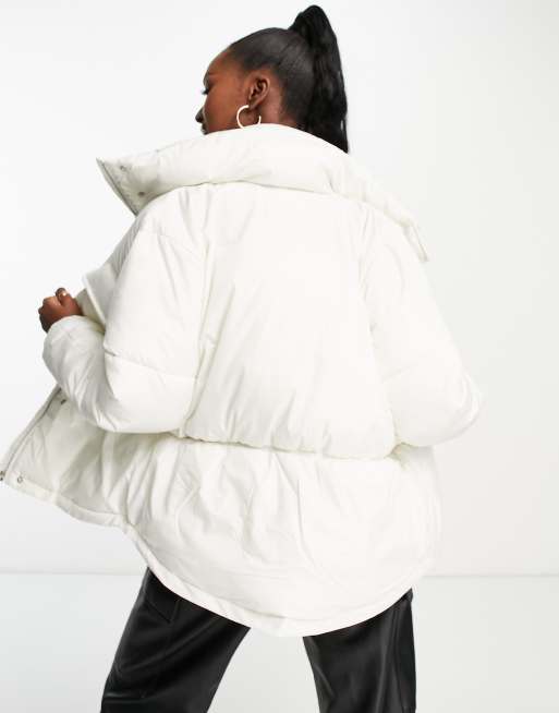 Cinched waist clearance parka