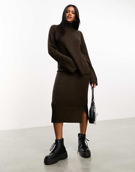 Knitted jumper and skirt hot sale set