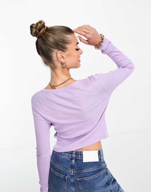 Fitted Long Sleeve Top (Lilac Taupe) – Fitness Fashioness