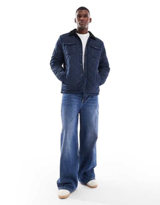 Threadbare - Giacca taglio corto blu navy