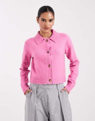 Threadbare - Gilet avec col - Rose