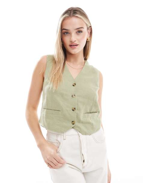 Threadbare - Gilet de tailleur - Vert sauge - view 1