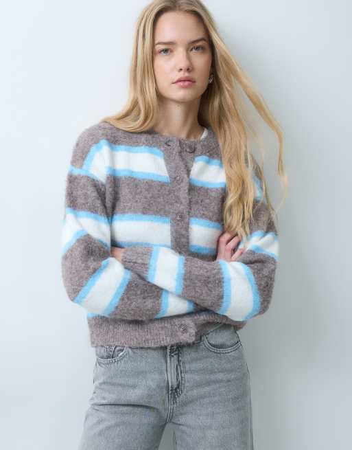 Threadbare gilet en maille brossée à rayures multicolores, 1 de 5