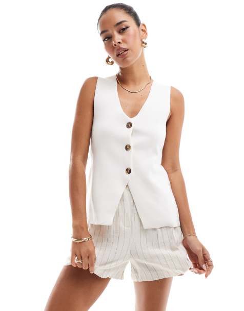 Threadbare - Gilet in maglia écru - view 1