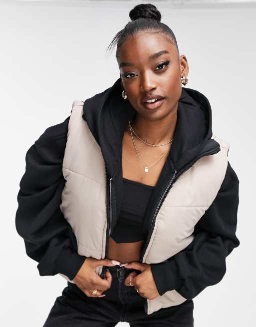 Threadbare - Giraffe - Omkeerbare gewatteerde bodywarmer