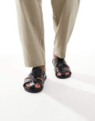  Gladiator slip-on sandals 