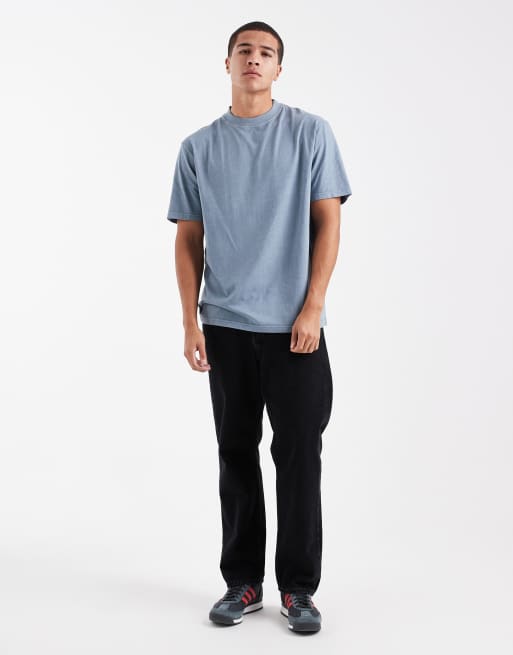 Threadbare – Grå, avslappnad, plaggfärgad t-shirt, 2 av 5