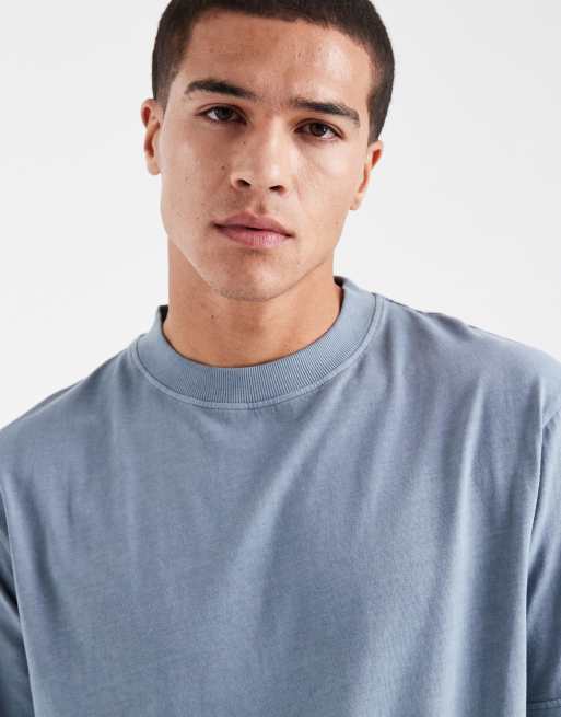 Threadbare – Grå, avslappnad, plaggfärgad t-shirt, 5 av 5