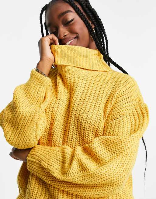 Ochre roll neck on sale jumper