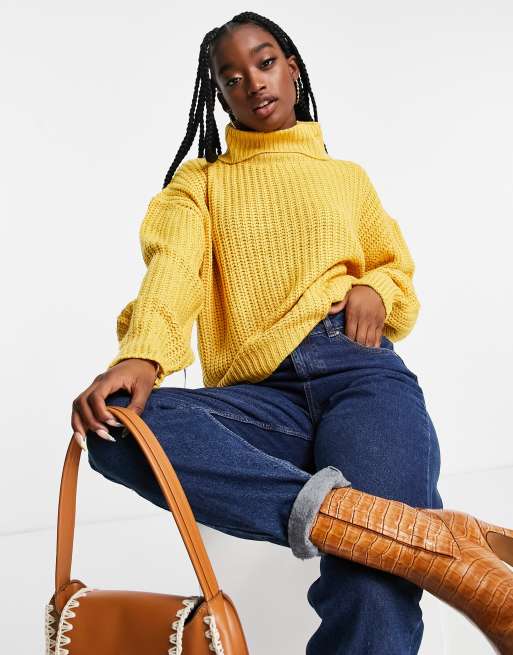 Ochre polo clearance neck jumper