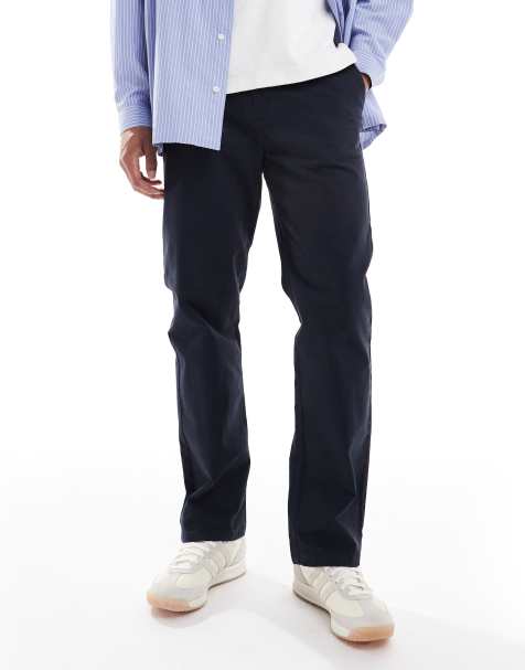 Threadbare straight fit trouser in navy