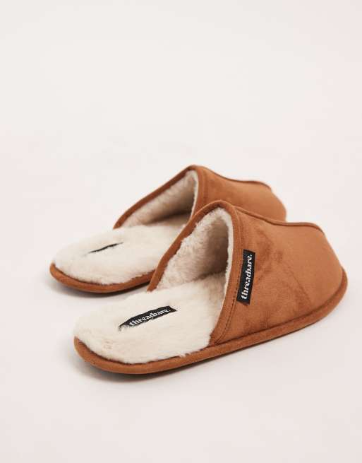 Threadbare - Gyldenbrune slip-on-hjemmesko, 2 af 4