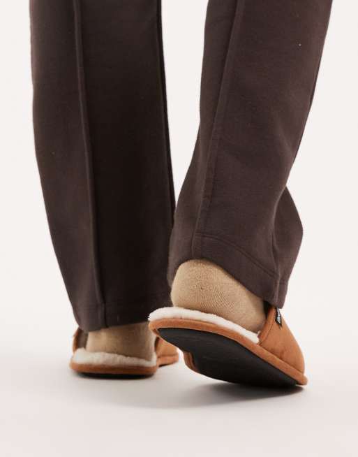 Threadbare - Gyldenbrune slip-on-hjemmesko, 4 af 4