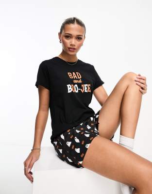 Damen Hoodie Halloween Boo Print - Loose Kapuzenpullover Mit Taschen