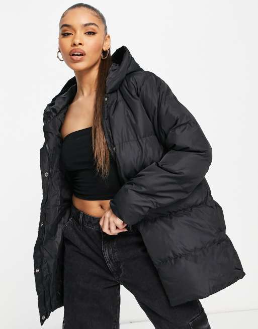 Women's mid thigh online puffer coat