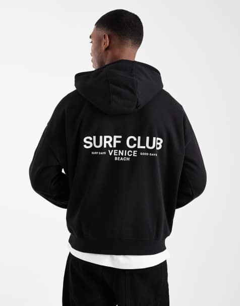 Threadbare - Hoodie met grafische print en ruimvallende pasvorm in zwart - view 1