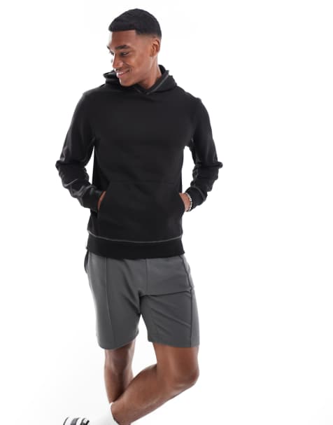 Threadbare - Hoodie met naaddetail in zwart - view 1