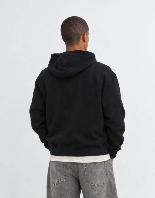 Threadbare Hoodie mit Reißverschluss in Schwarz, 8 von 10