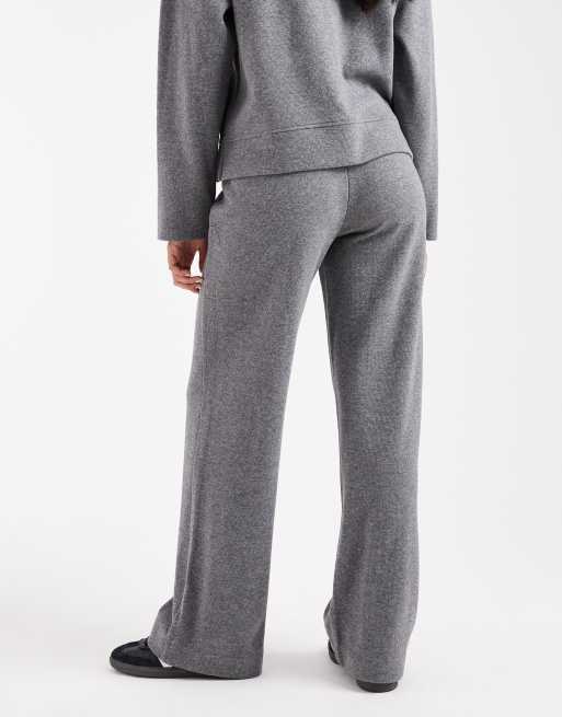Threadbare – Hose zum Überziehen aus weichem Baumwoll-Jersey-Mix in Anthrazit-Grau, Kombiteil, 2 von 5