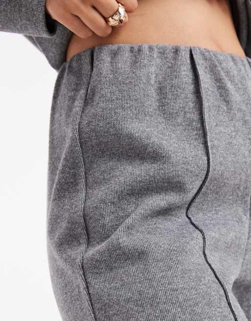 Threadbare – Hose zum Überziehen aus weichem Baumwoll-Jersey-Mix in Anthrazit-Grau, Kombiteil, 3 von 5