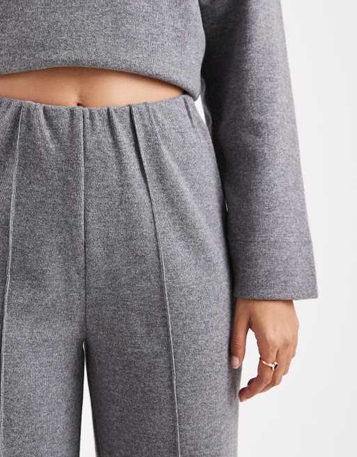 Threadbare – Hose zum Überziehen aus weichem Baumwoll-Jersey-Mix in Anthrazit-Grau, Kombiteil, 5 von 5