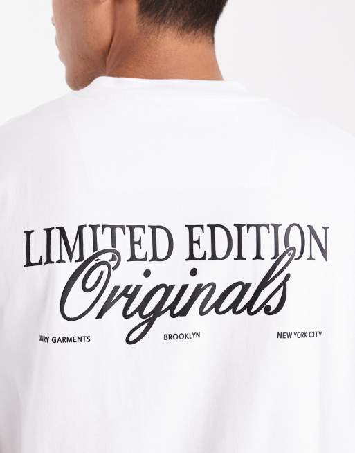 Threadbare - Hvid T-shirt med 'Originals'-print i afslappet pasform, 5 af 5