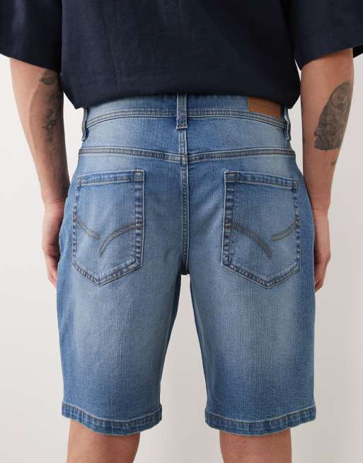 Threadbare – Jasnoniebieskie szorty jeansowe z efektem sprania, 4 z 5