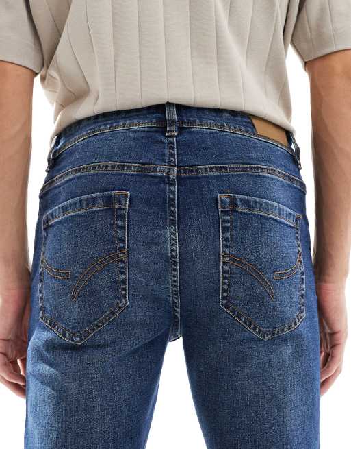 Threadbare - Jean slim - Bleu moyen délavé, 4 de 5