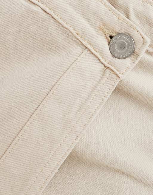 Threadbare – Jeans-Skort in Ecru, 4 von 5
