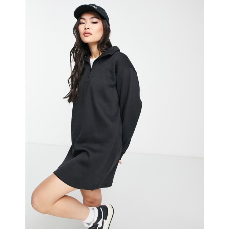 Half zip sweatshirt discount dress