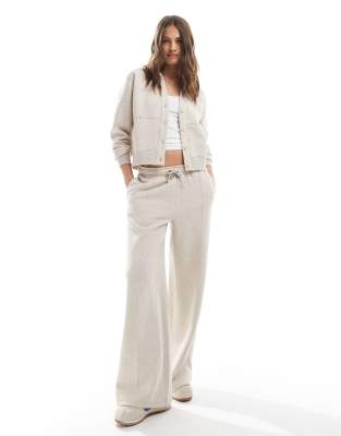 Threadbare Jersey Button Up Cardigan In Neutral