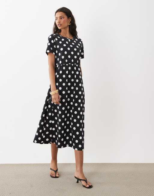 sleeveless jersey dress Threadbare Women's Navy Sleeveless Utility Jersey Poplin Mix Maxi Dress main image 0