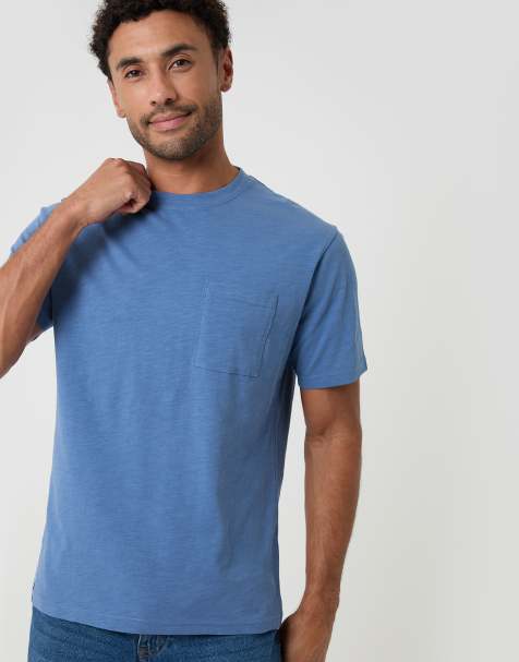 Threadbare Jersey slub short sleeve t-shirt in blue - view 1