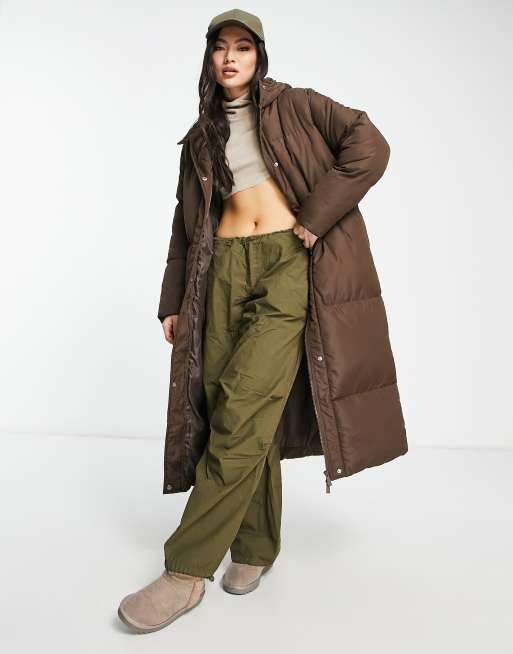 Plus Chocolate Brown Longline Duster Coat