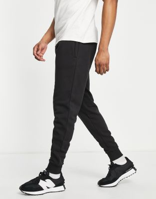 asos black joggers mens