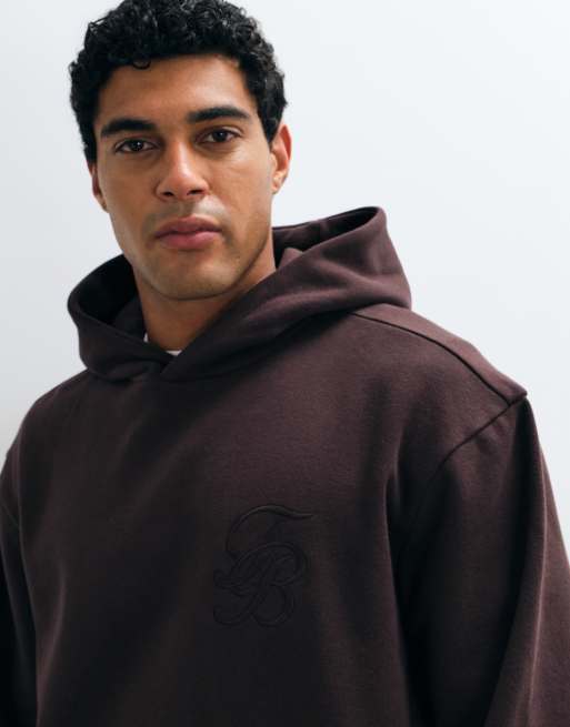 Threadbare klassischer Hoodie im Relaxed Fit in Schokobraun, 5 von 5