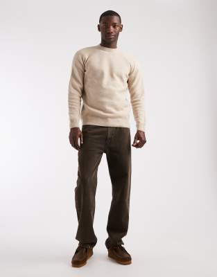 Threadbare Knit Crew Neck Sweater In Neutral