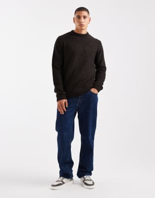 Threadbare Knit Sweater In Black