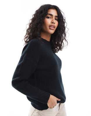 knit sweater in black