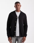 [Threadbare] Threadbare knitted cardigan in black 2XL BLACK