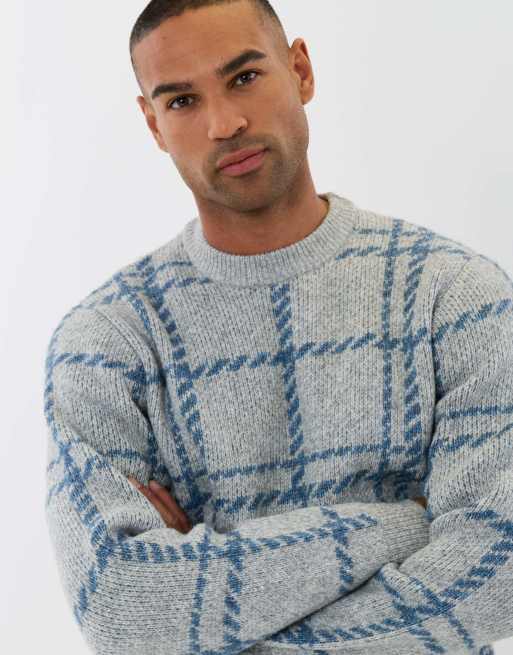 Threadbare Knitted crew neck jumper in grey marl, 2 of 4