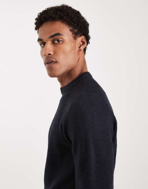 Threadbare knitted crew neck jumper in navy, 4 of 5
