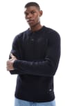[Threadbare] Threadbare knitted polo top in navy 2XL Navy